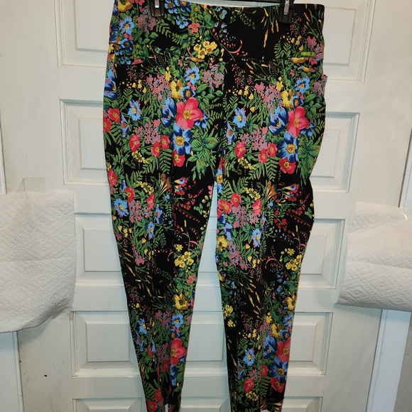 Swing control floral stretch women's pants size 14 Rayon Nylon Spandex 4 pockets - Picture 4 of 10